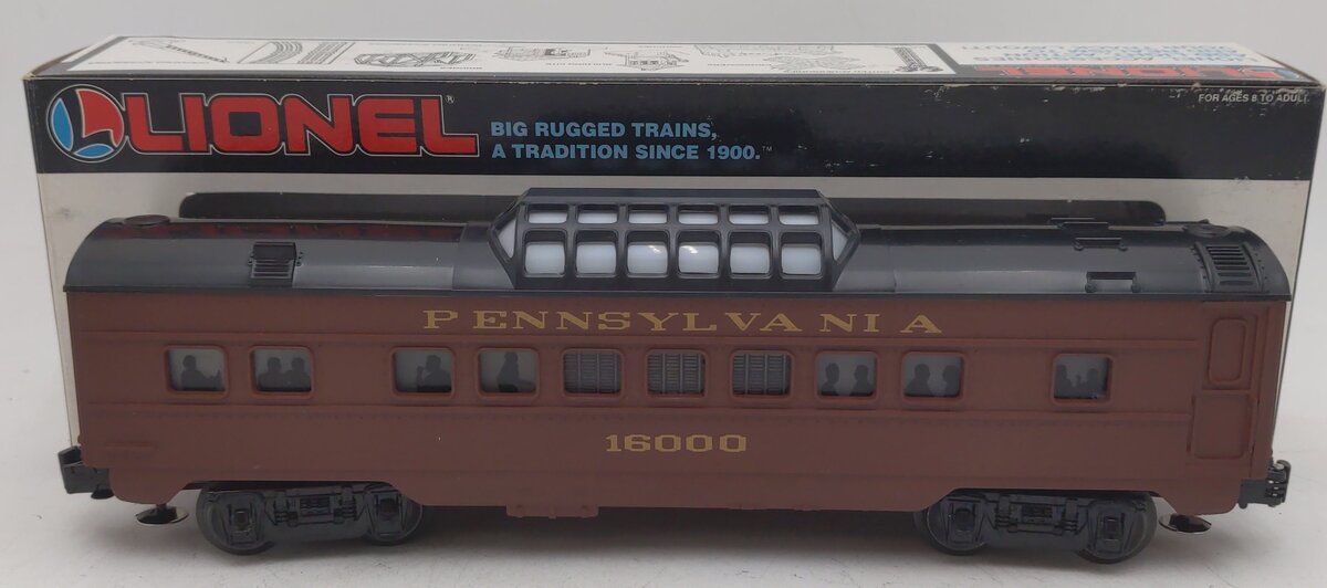 Lionel 6-16000 O Gauge Pennsylvania Tuscan Vista Dome Car #16000 EX/Box