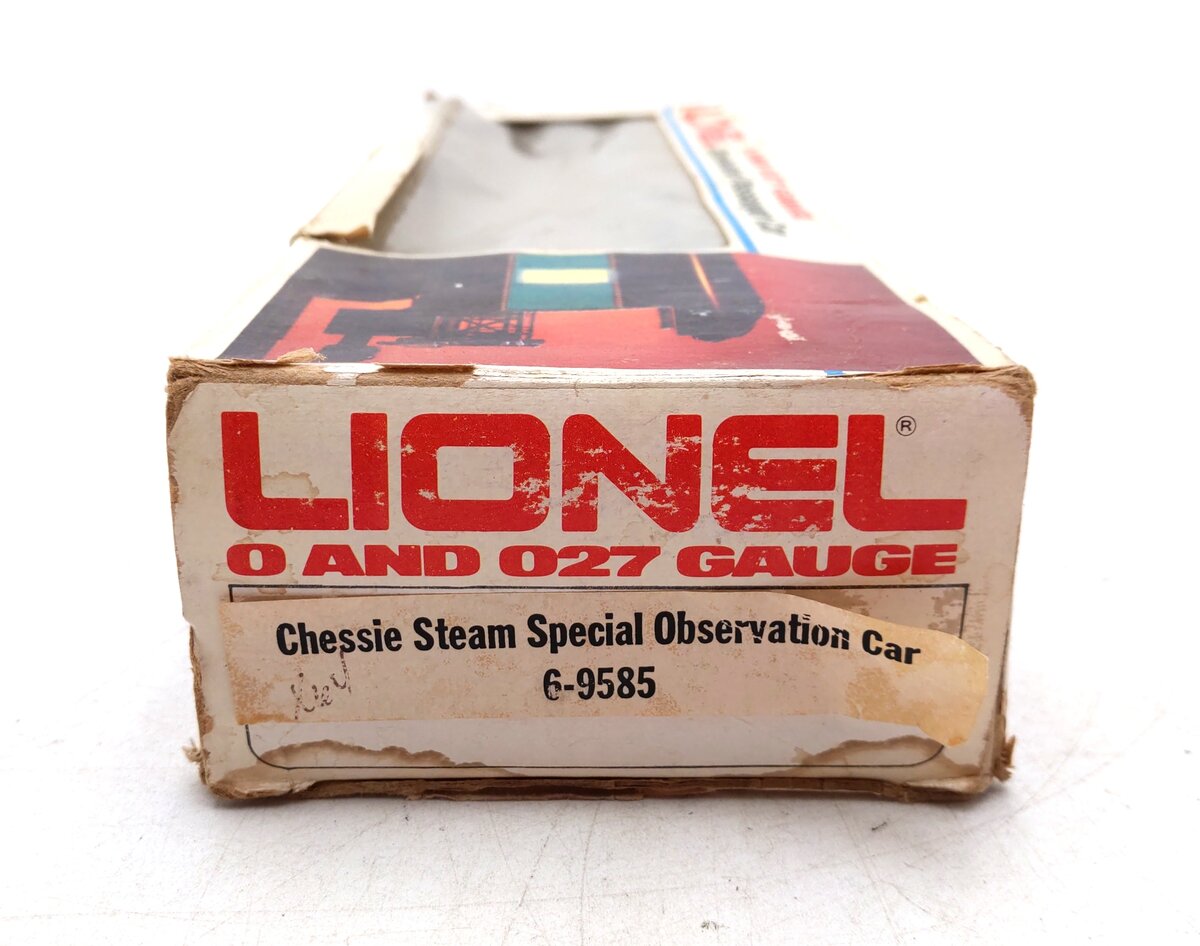 Lionel 6-9585 O Gauge Chessie Steam Special Observation Car #9585 LN/Box