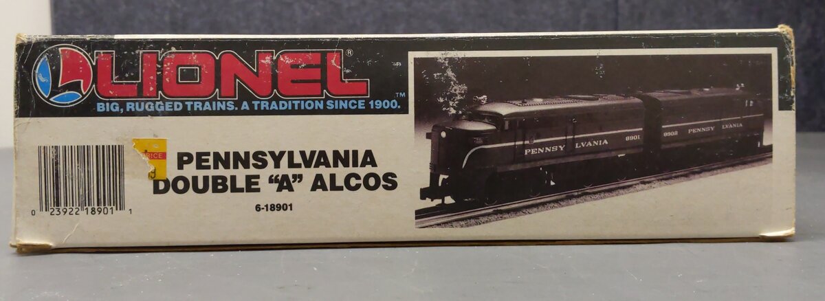 Lionel 6-18901 O Gauge Pennsylvania AA Alco Diesel Locomotive #8901/8902 Set VG/Box