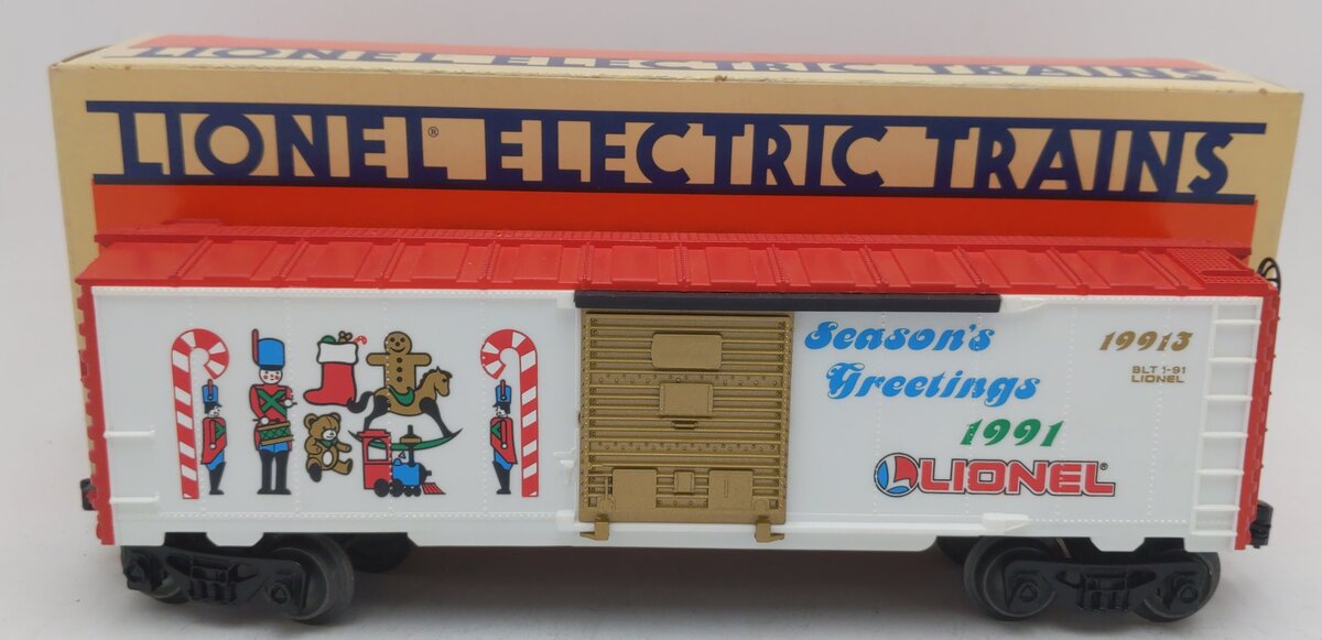 Lionel 6-19913 O Gauge Christmas 1991 Boxcar EX/Box