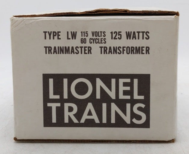 Lionel LW O Vintage Trainmaster 125 Watt Transformer with Whistle VG/Box