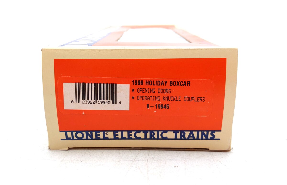 Lionel 6-19945 O Gauge Christmas 1996 Holiday Boxcar LN/Box