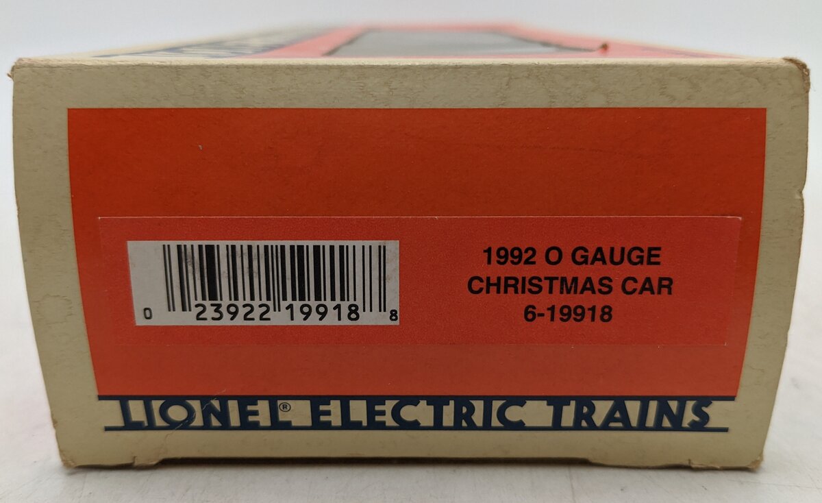 Lionel 6-19918 O Gauge 1992 Christmas Boxcar VG/Box