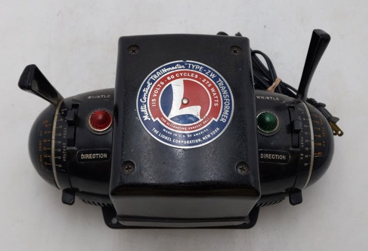 Lionel ZW O Gauge Vintage Trainmaster 275 Watt Transformer with Whistle VG
