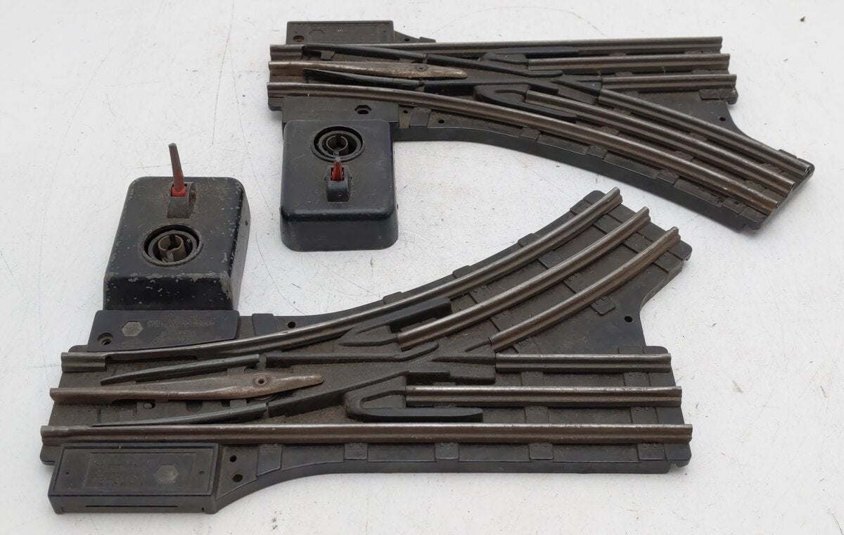 Lionel O42 Vintage O Manual Left-Hand & Right-Hand Switches (Pair of 2) VG