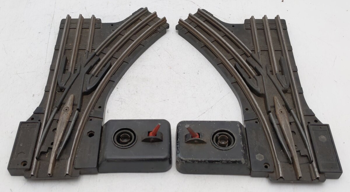 Lionel O42 Vintage O Manual Left-Hand & Right-Hand Switches (Pair of 2) VG