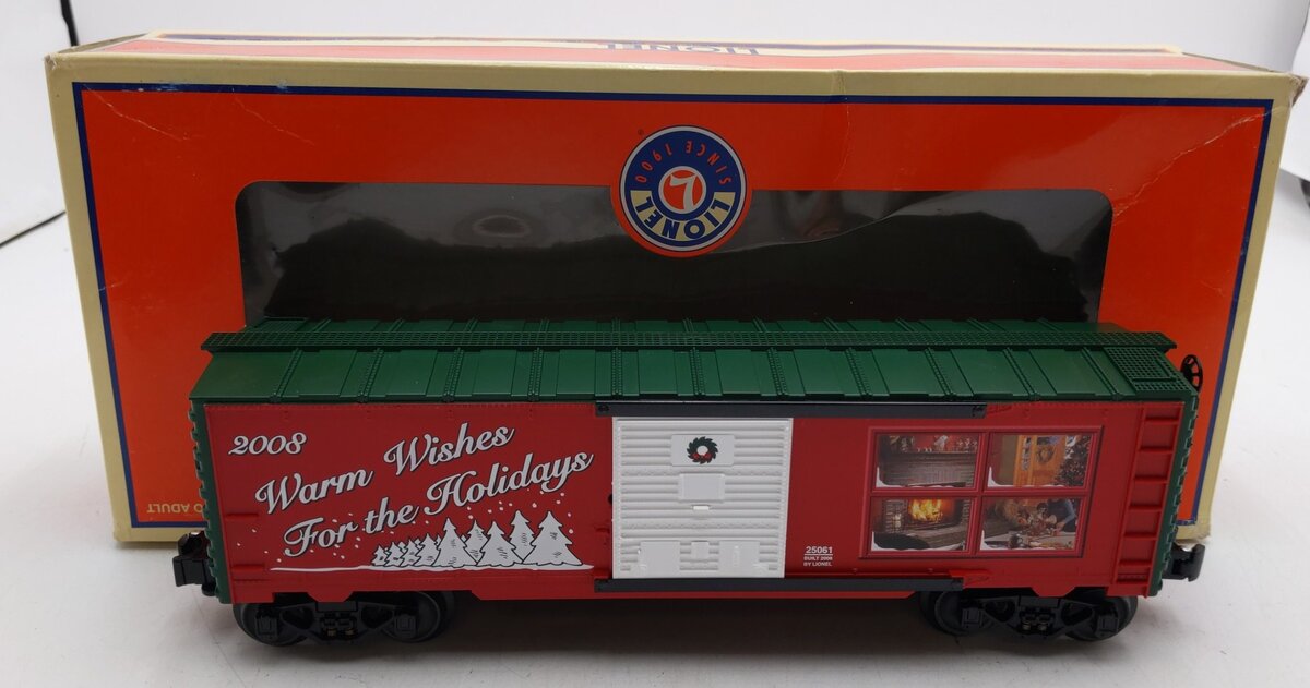 Lionel 6-25061 O Gauge 2008 Christmas Boxcar #2008 LN/Box
