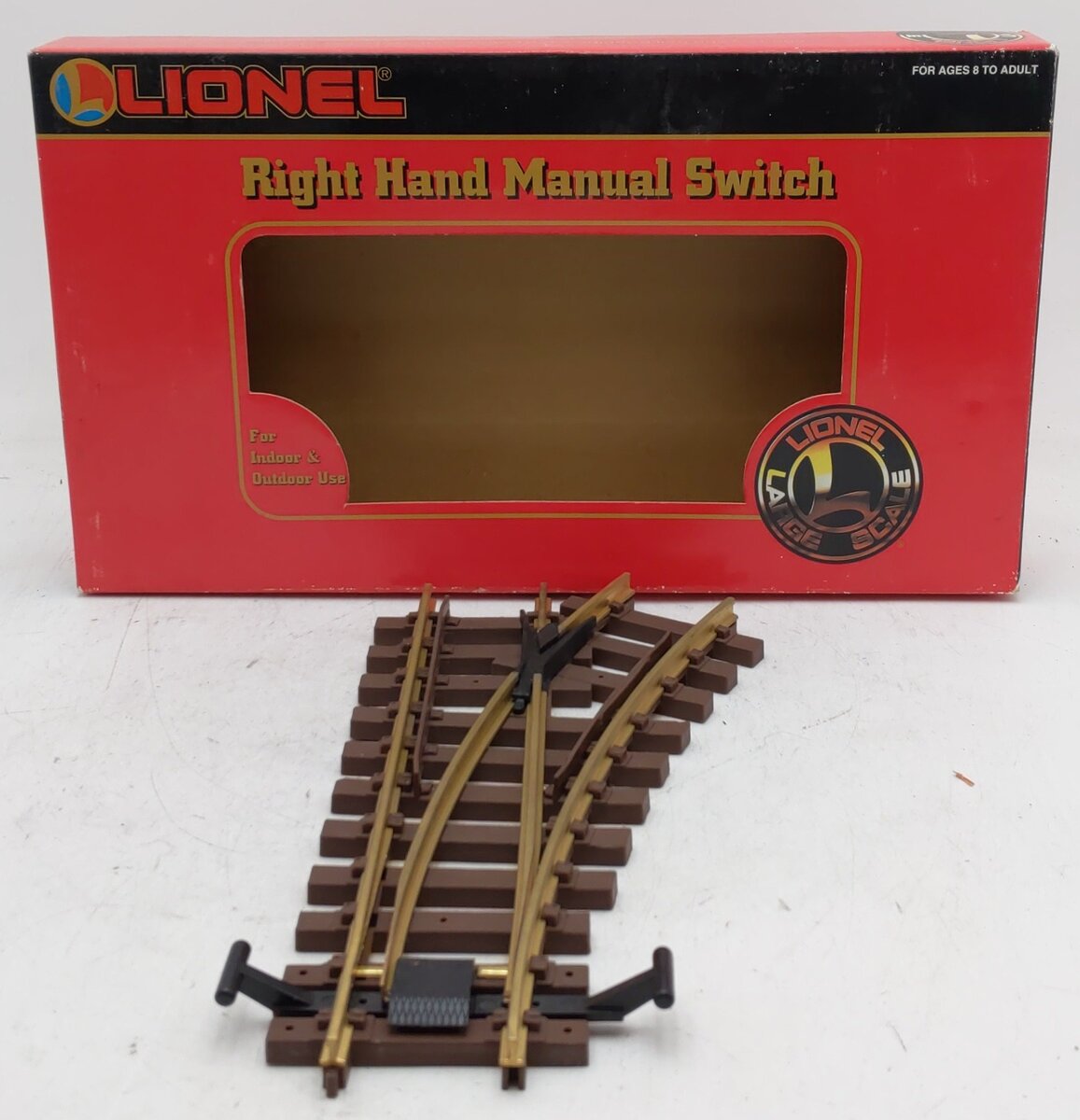 Lionel 8-82015 G Scale Right Hand Manual Switch Turnout EX/Box