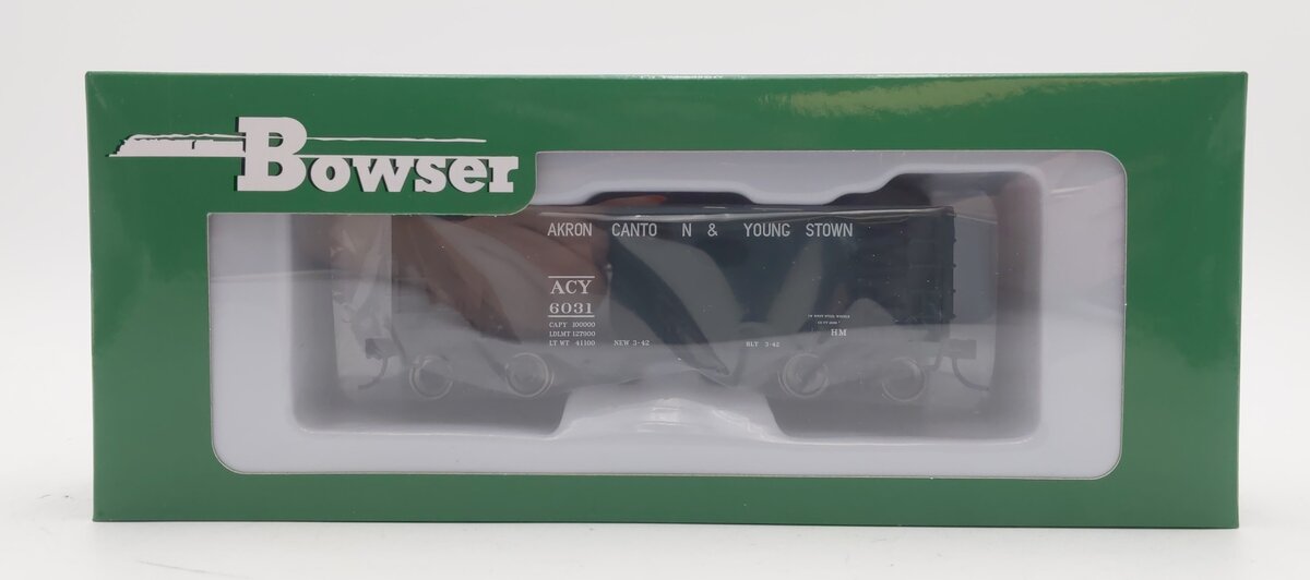 Bowser 43068 HO Akron Canton & Youngstown 55 Ton Fishbelly Hopper Car #6031