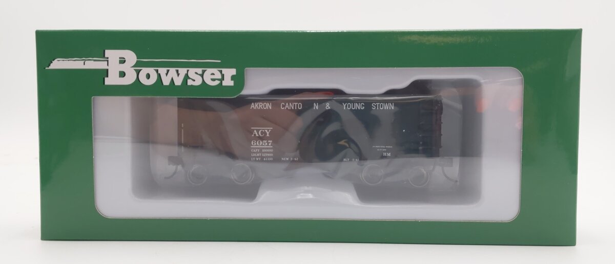 Bowser 43069 HO Akron Canton & Youngstown 55 Ton Fishbelly Hopper Car #6057