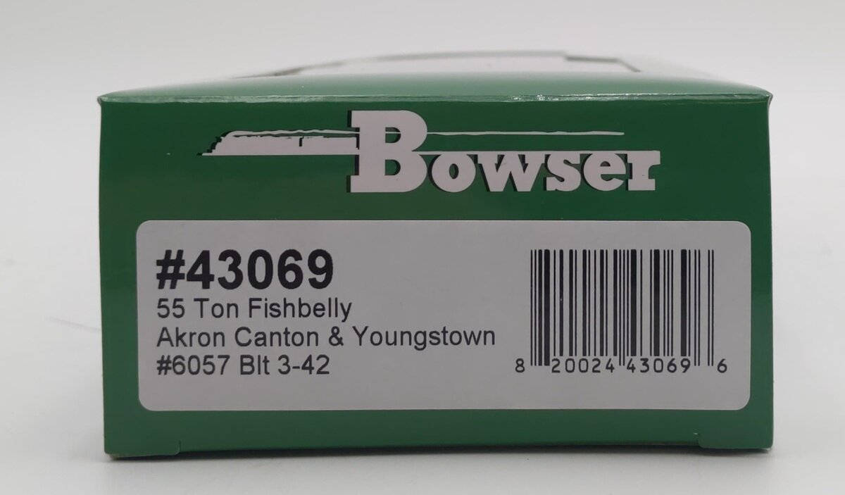 Bowser 43069 HO Akron Canton & Youngstown 55 Ton Fishbelly Hopper Car #6057