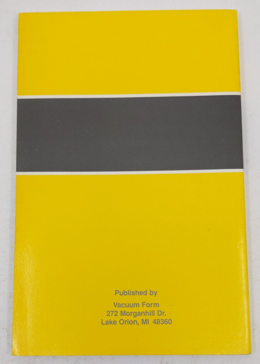 Guide to Vacuum Forming for the Hobbyist Paperback Book By Douglas E. Walsh EX