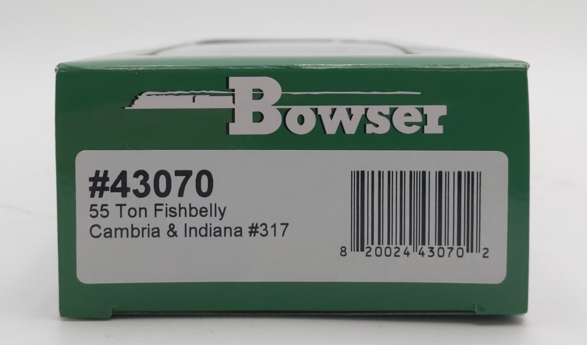 Bowser 43070 HO Cambria & Indiana 55 Ton Fishbelly Hopper Car #317