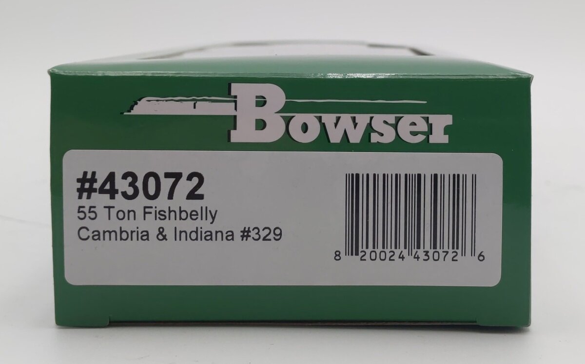 Bowser 43072 HO Cambria & Indiana 55 Ton Fishbelly Hopper Car #329
