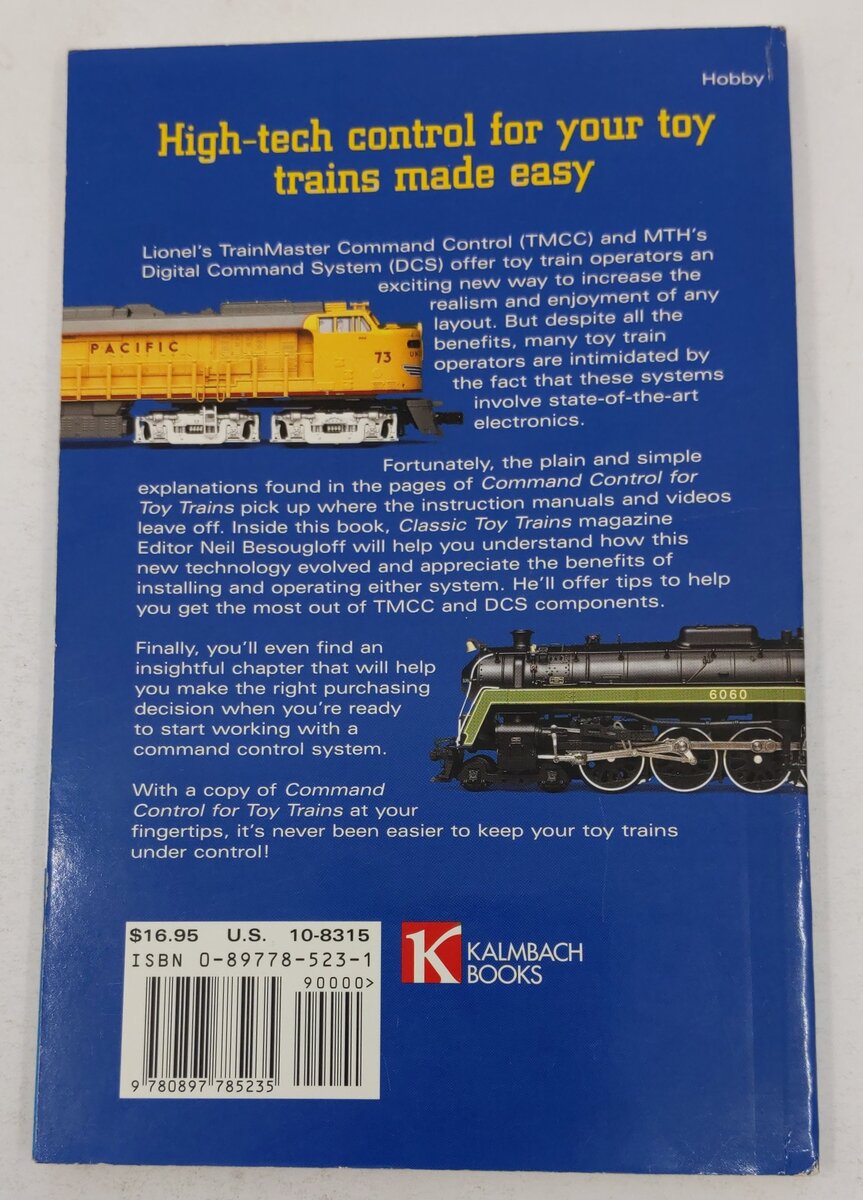 Command Control for Toy Trains Paperback Book By Neil Besougloff VG