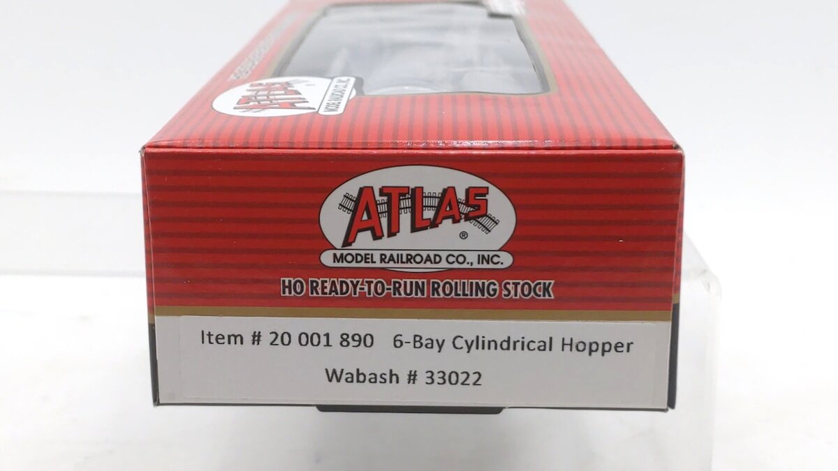 Atlas 20001890 HO Wabash ACF 6-Bay Cylindrical Hopper #33022