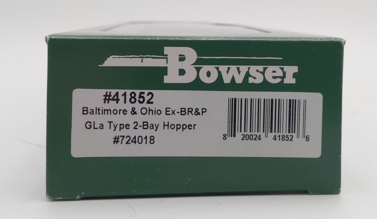 Bowser 41852 HO Baltimore & Ohio GLa 2 Bay Hopper Car #724018