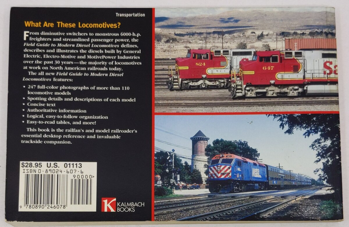 Field Guide to Modern Diesel Locomotives Paperback Book By Greg McDonnell VG