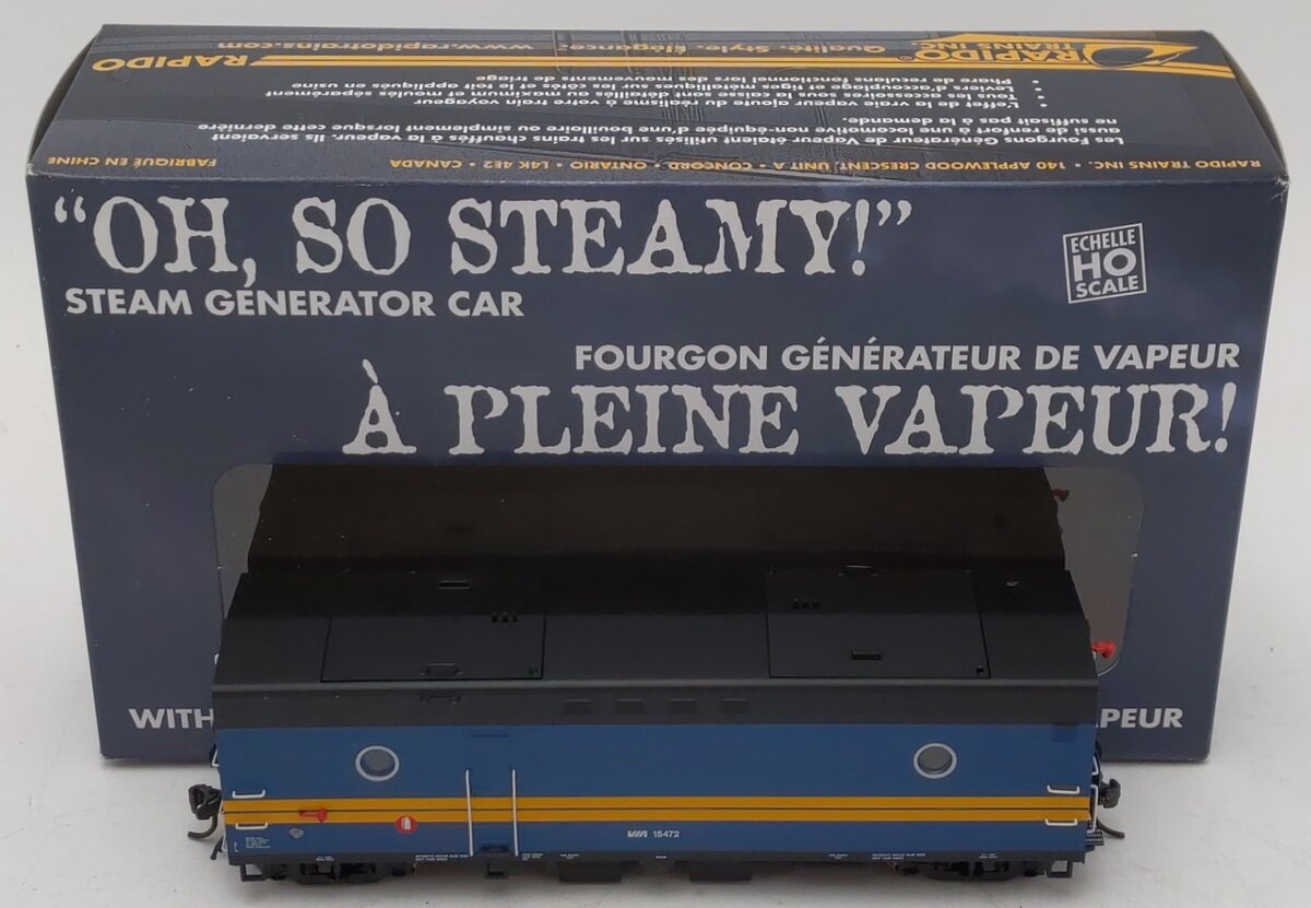 Rapido Trains 107104 HO VIA Rail Canada The Steam Generator Car #15472