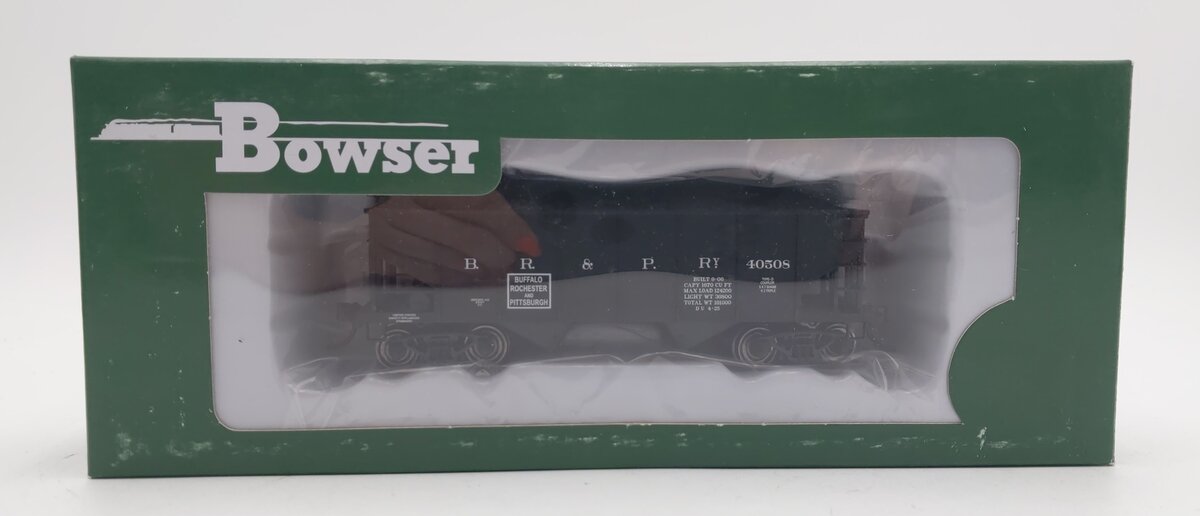 Bowser 41863 HO Buffalo, Rochester & Pittsburgh GLa 2 Bay Hopper Car #40508