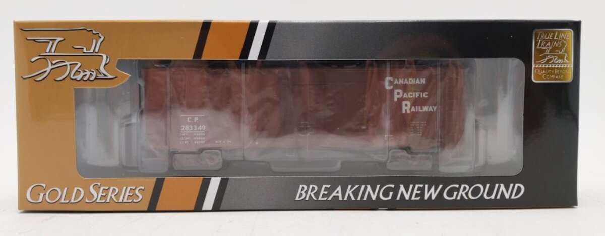 True Line Trains 300497 HO Canadian Pacific 8 Hatch Block Letter Boxcar #283349 NIB