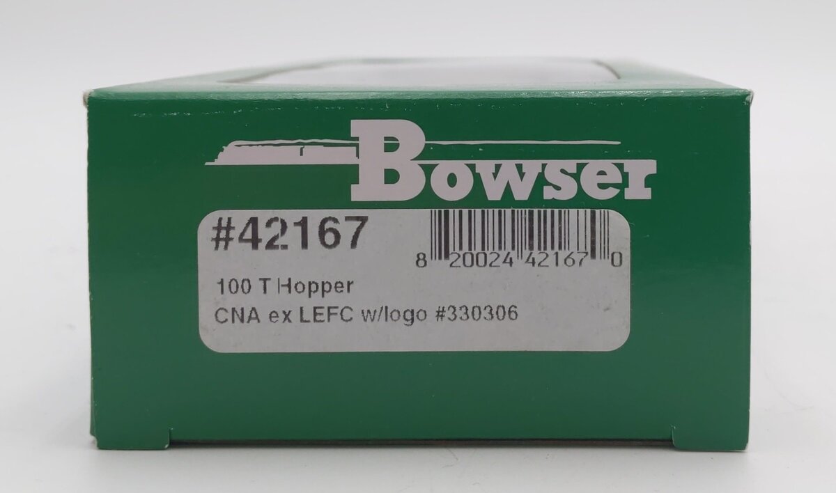 Bowser 42167 HO CNA ex LEFC with Logo 100 Ton Hopper Car Ready To Run #330306