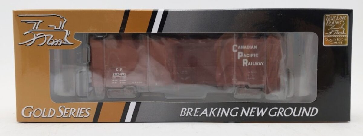True Line Trains 300498 HO Canadian Pacific 8 Hatch Block Letter Boxcar #283492 NIB