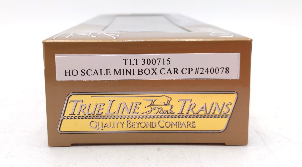 True Line Trains 300715 HO Canadian Pacific Mini Box Car #240078 LN/Box