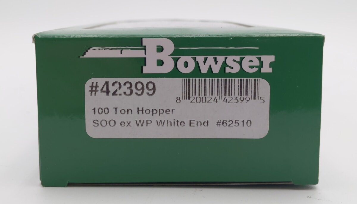 Bowser 42399 HO SOO Line ex WP White End 100 Ton Hopper Ready-To-Run #62510