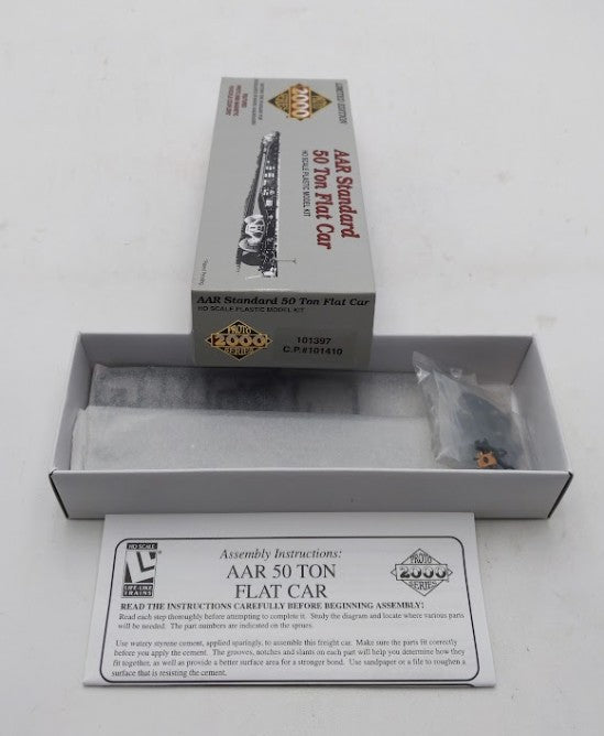 Proto 2000 101397 HO Scale CP 50 Ton Flatcar #101410 Kit NIB