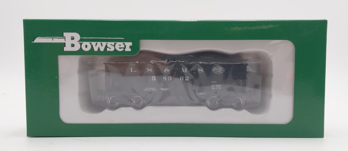 Bowser 42633 HO Scale LS&MS NYC 2-Bay Hopper Car #58362