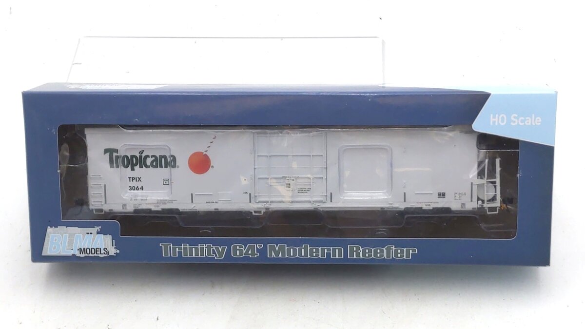 BLMA 52729 HO Scale Tropicana TPIX 64' Reefer #3064 LN/Box