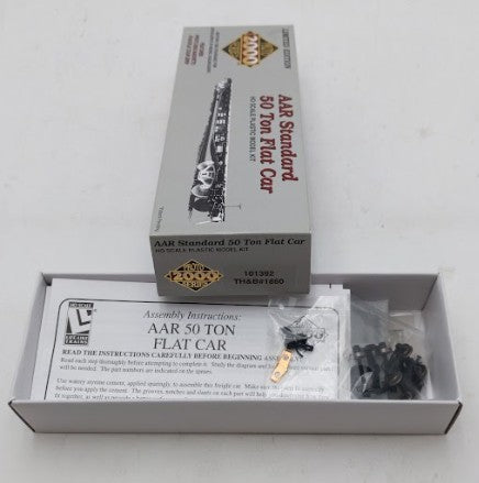 Proto 2000 101392 HO AAR Standard 50 Ton Flat Car Plastic Model Kit