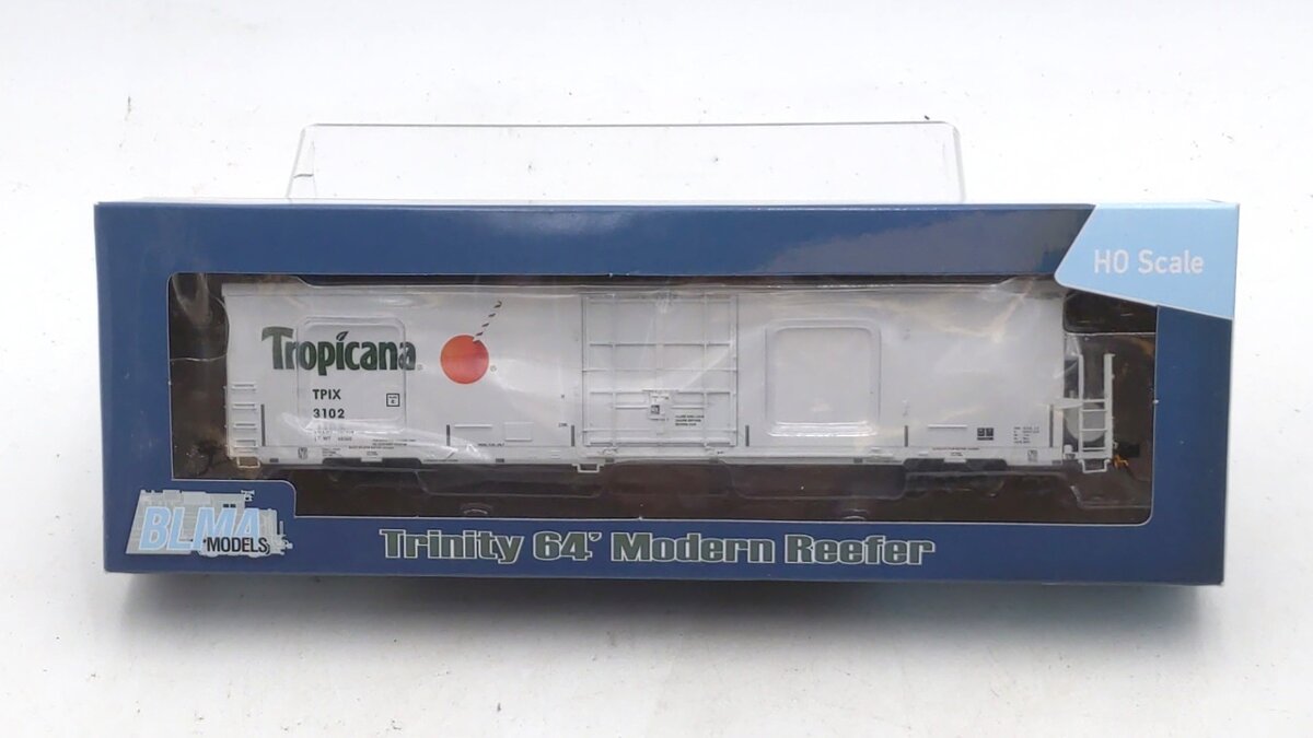 BLMA Models 52731 HO TROPICANA 64' Reefer #3102 LN/Box