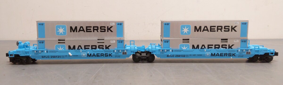 Lionel 6-36935 O Maersk Intermodal Maxi-Stack Car EX/Box