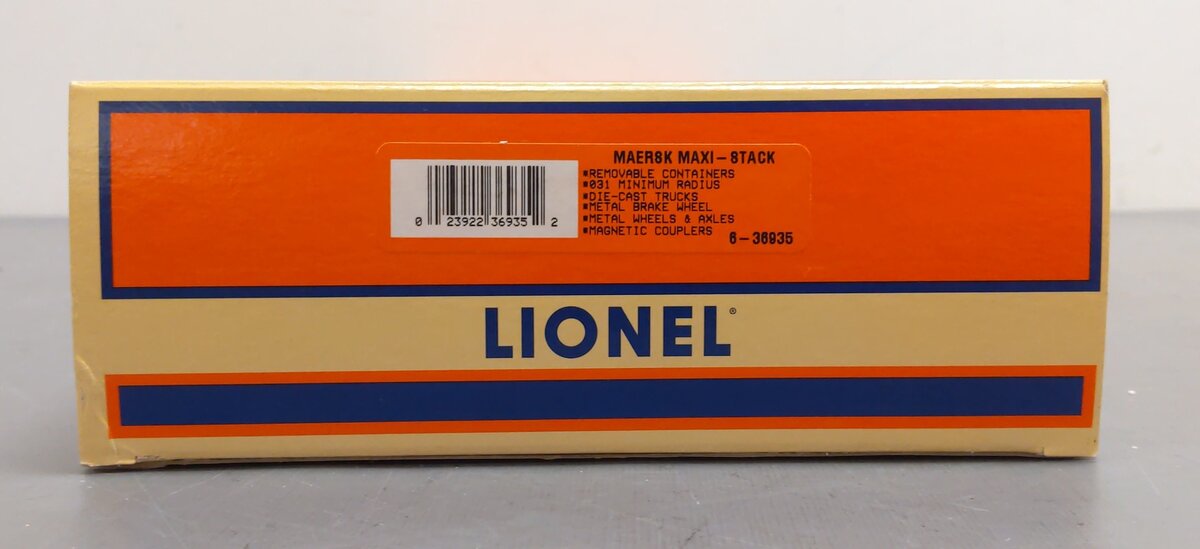 Lionel 6-36935 O Maersk Intermodal Maxi-Stack Car EX/Box