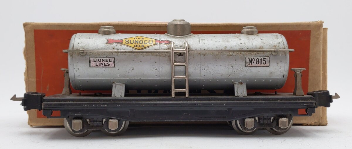 Lionel 815 Vintage O Prewar Silver Tank Car VG/Box