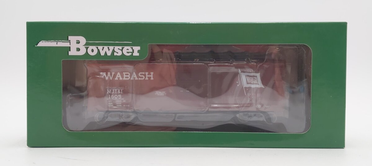 Bowser 42461 HO Wabash 40' Single-Door Steel Boxcar #1605