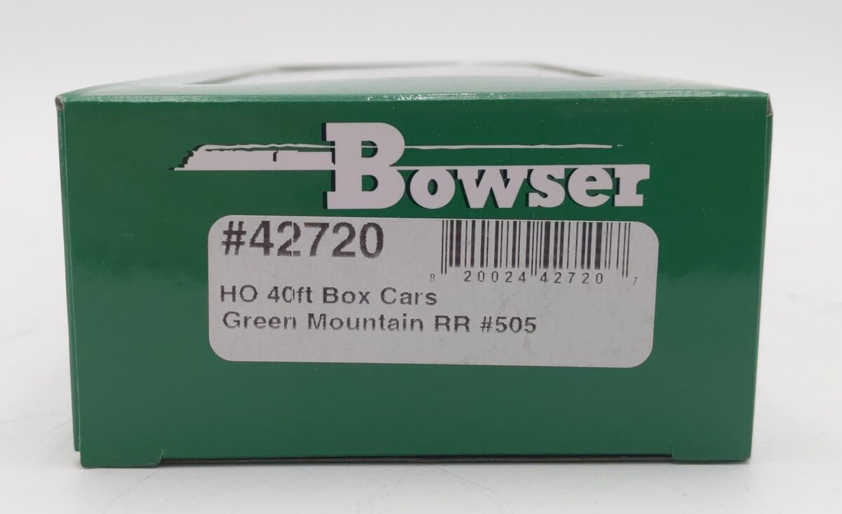 Bowser 42720 HO Green Mountain Railroad 40' Boxcar RTR #505