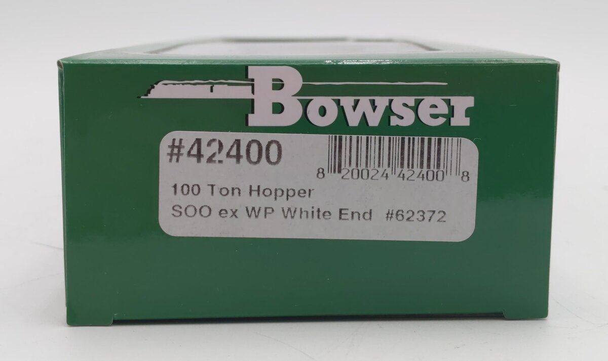 Bowser 42400 HO SOO Line ex WP White End 100 Ton Hopper Ready-To-Run #62372