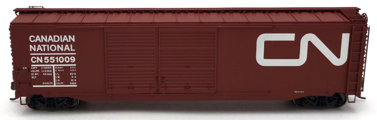 Atlas 20002505 HO Scale Canadian National 50' Double Door Box Car #551009 NIB