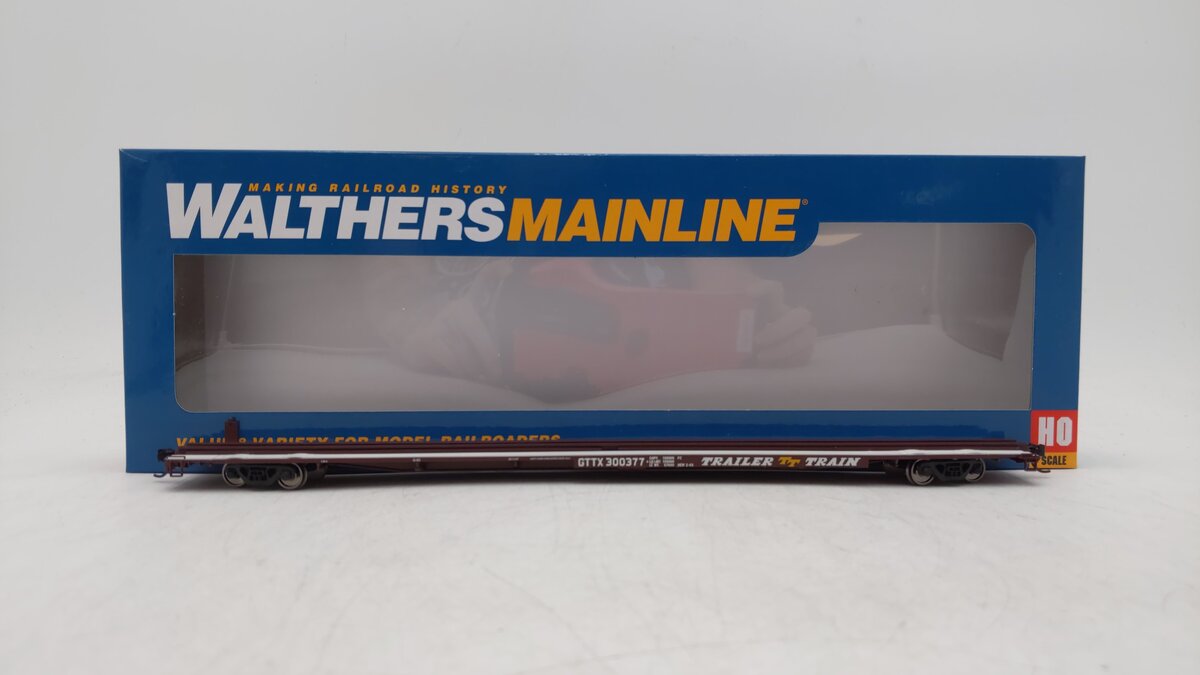 Walthers 910-5502 HO Trailer-Train GTTX 85' General American G85 Flatcar #300377