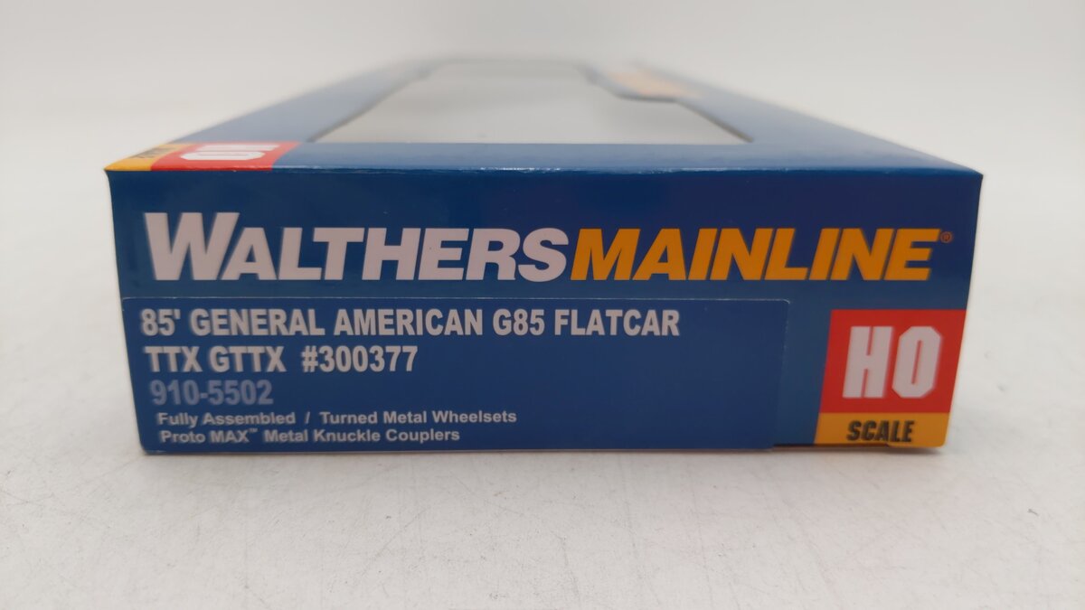 Walthers 910-5502 HO Trailer-Train GTTX 85' General American G85 Flatcar #300377