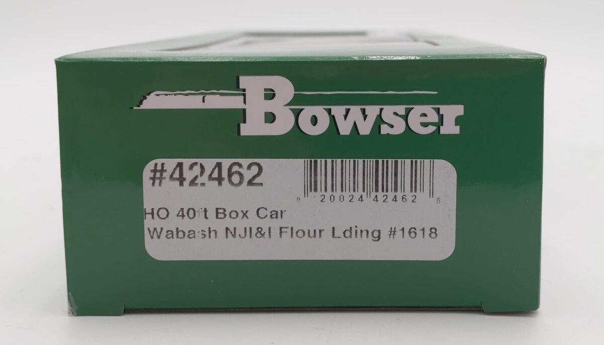 Bowser 42462 HO Wabash NJI&I 40' Single-Door Steel Boxcar #1618