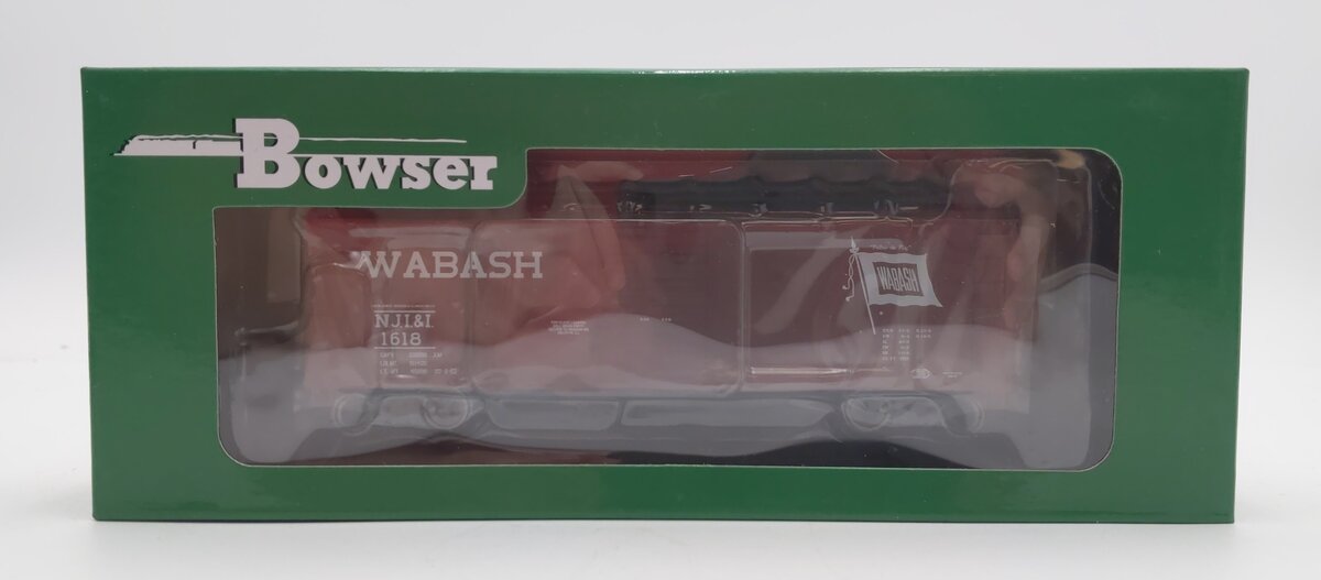 Bowser 42462 HO Wabash NJI&I 40' Single-Door Steel Boxcar #1618