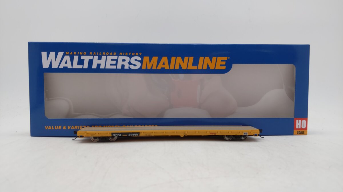 Walthers 910-5364 HO TTX HTTX RTR 60' Pullman-Standard Flatcar #93851