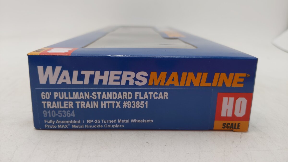 Walthers 910-5364 HO TTX HTTX RTR 60' Pullman-Standard Flatcar #93851