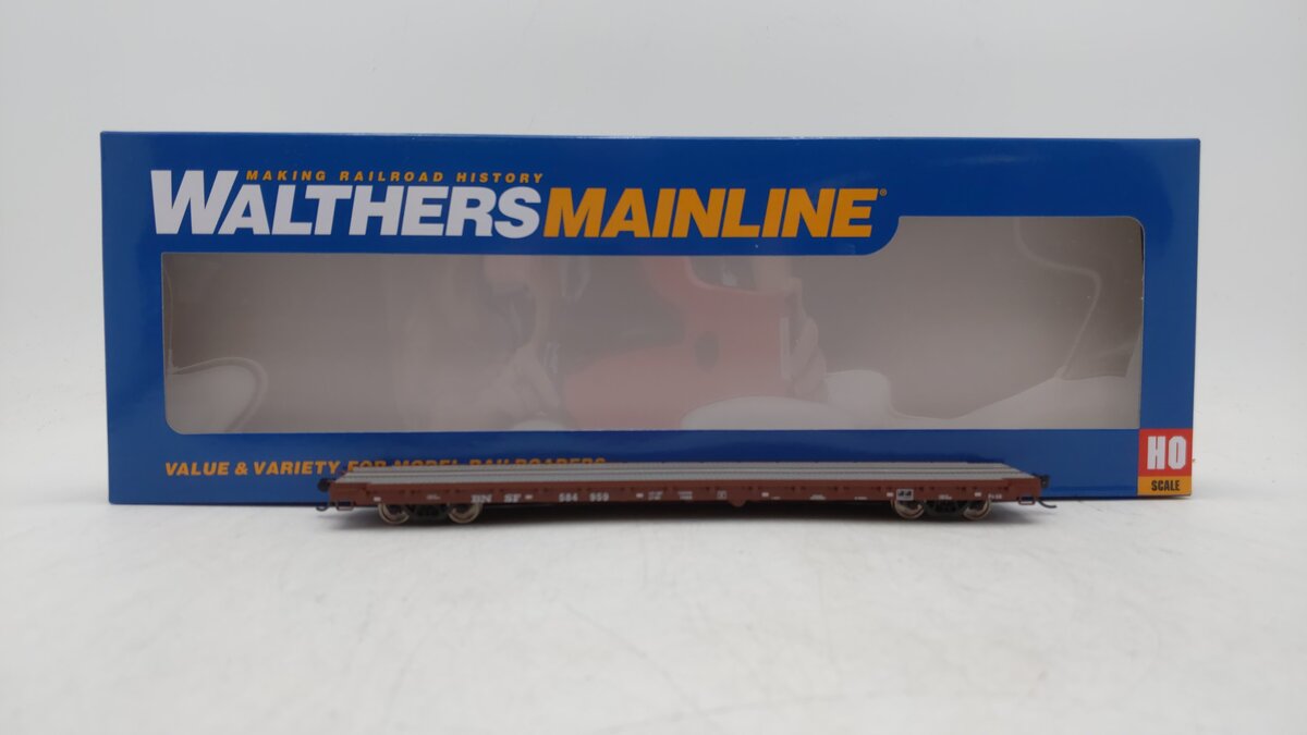 Walthers 910-5360 HO BNSF RTR 60' Pullman-Standard Flatcar #584959