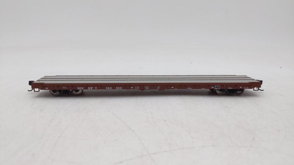 Walthers 910-5360 HO BNSF RTR 60' Pullman-Standard Flatcar #584959
