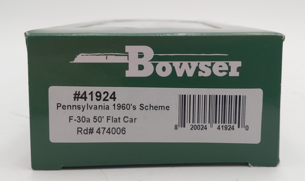 Bowser 41924 HO Pennsylvania 50 Foot Flat Car Ready-to-Run #474006